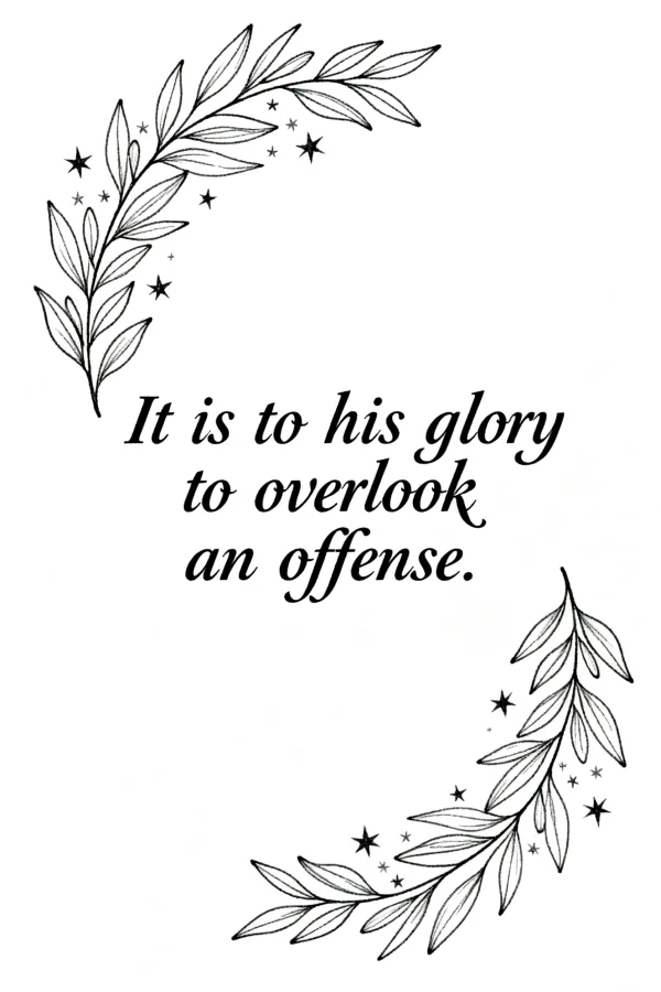 Inspirational english quote surrounded by curved leaf branches and small stars, minimalist style — free printable life insights coloring book page