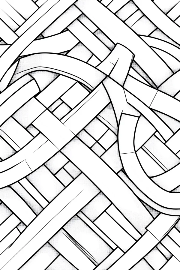 Intricate celtic knot pattern, celtic style — free printable celtic coloring book page