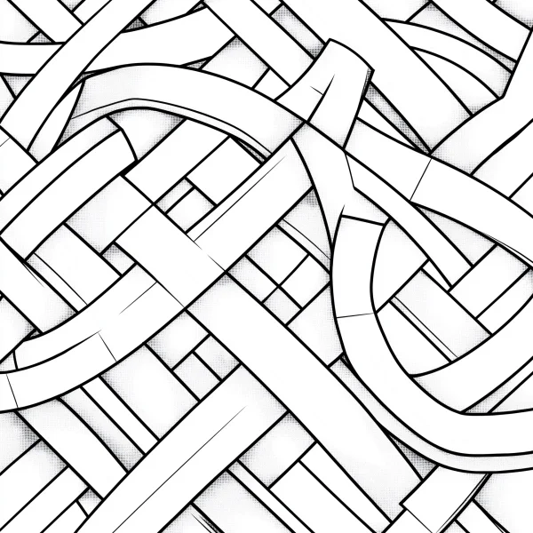 Celtic knot weave pattern, celtic style — free printable celtic coloring book page